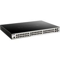 D-Link DGS-1510-52XMP Administreret L3 Gigabit Ethernet (10/100/1000) Strøm over Ethernet (PoE) Sort, Switch Administreret, L3, Gigabit Ethernet (10/100/1000), Fuld duplex, Strøm over Ethernet (PoE), Stativ-montering