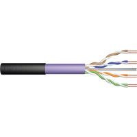 Digitus Professionelt Cat.6 U/UTP jordkabel simplex, Eca, PE-omslag Violet/Sort
