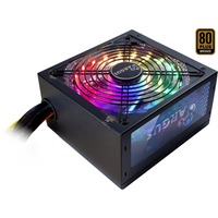 Inter-Tech Argus RGB-500W II, PC strømforsyning Sort