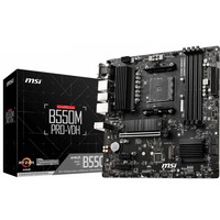 MSI B550M PRO-VDH bundkort AMD B550 Stik AM4 micro ATX Sort, AMD, Stik AM4, AMD Ryzen™ 5, AMD Ryzen™ 7, 3rd Generation AMD Ryzen™ 9, DDR4-SDRAM, 128 GB, DIMM