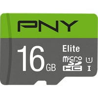 PNY Elite microSD 16 GB, Hukommelseskort grå/Grøn