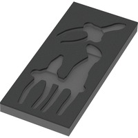 Wera 9880 Skumindsats til KNIPEX tænger sæt 1, tom, Depositum Sort/grå