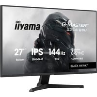 iiyama G-MASTER G2741QSU-B1 computerskærm 68,6 cm (27") 2560 x 1440 pixel 4K Ultra HD QLED Sort, Gaming Skærm Sort (mat), 68,6 cm (27"), 2560 x 1440 pixel, 4K Ultra HD, QLED, 1 ms, Sort
