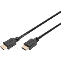 Digitus HDMI High Speed kabel med Ethernet, type A Sort