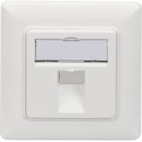 Digitus Tom kasse til Keystone-moduler, 1x RJ-45, Samledåse Hvid
