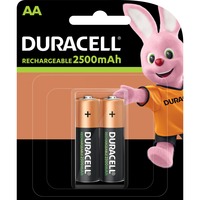Duracell HR06 LSD Genopladeligt batteri AA Genopladeligt batteri, AA, 2 stk, 2400 mAh, Flerfarvet, Blister