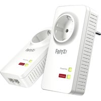 FRITZ! FRITZ!Powerline 1220 Set, PowerLAN Powerline 1220 Set, 1200 Mbit/s, Type F, Gigabit Ethernet, 10,100,1000 Mbit/s, 3 W, 1 W