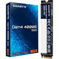 GIGABYTE Gen4 4000E 1 TB M.2 PCI Express 4.0 NVMe 3D NAND, Solid state-drev 1 TB, M.2, 4000 MB/s