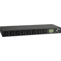 Inter-Tech PDU SA-0816, 16A, Strømskinne Sort