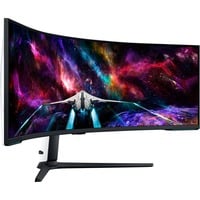 Samsung G95NC computerskærm 144,8 cm (57") 7680 x 2160 pixel Dual UHD QLED Hvid, Gaming Skærm Hvid/Sort, 144,8 cm (57"), 7680 x 2160 pixel, Dual UHD, QLED, 1 ms, Hvid