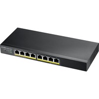 Zyxel GS1915-8EP Administreret L2 Gigabit Ethernet (10/100/1000) Strøm over Ethernet (PoE) Sort, Switch Administreret, L2, Gigabit Ethernet (10/100/1000), Fuld duplex, Strøm over Ethernet (PoE)