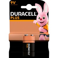 Duracell Plus 100 Engangsbatteri 9V Alkaline Engangsbatteri, 9V, Alkaline, 9 V, 1 stk, Beige, Sort