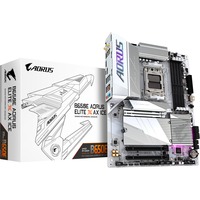 GIGABYTE B650E AORUS ELITE X AX ICE AMD B650 Sokkel AM5 ATX, Bundkort Hvid/Sølv, AMD, Sokkel AM5, AMD Ryzen 7000 Series, AMD Ryzen 8000 Series, AMD Ryzen 9000 Series, Sokkel AM5, DDR5-SDRAM, 256 GB