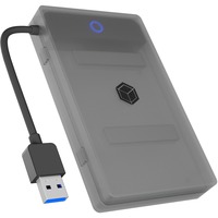 ICY BOX IB-AC603b-U3, Adapter antracit/Sort