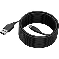 Jabra 14202-11 USB-kabel 5 m USB 2.0 USB C USB A Sort Sort, 5 m, USB C, USB A, USB 2.0, Sort