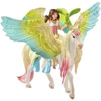 Schleich BAYALA Fairy Surah with glitter Pegasus, Spil figur 5 År, Flerfarvet, 1 stk
