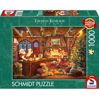 Schmidt Spiele Thomas Kinkade Studios: Julemanden tjekker ønskelisten, Puslespil 