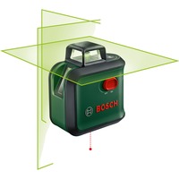 Bosch Advanced Level 360 Set Linjeniveau 24 m 500-540 nm (< 10mW), Kryds- & linjelaser Grøn/Sort, 24 m, 0,4 mm/m, 4°, 4 sek./side, Horisontal/vertikal, Rød