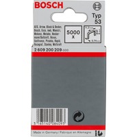 Bosch Finttrådsklammer, type 53, 6/11,4mm 
