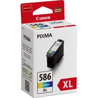 Canon CL-586XL blækpatron 1 stk Original Højt (XL) udbytte Blå, Magenta, Gul Højt (XL) udbytte, Blå, Magenta, Gul, 1 stk, 300 Sider, Enkelt pakke