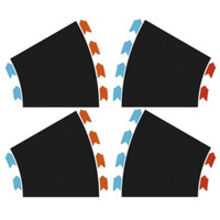 Carrera HYBRID Kurver Radius 1/30° (2x L + 2x R), Racerbane 