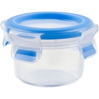 Emsa 508550 enhed til madopbevaring Rund Container 0,15 L Transparent 1 stk, Boks gennemsigtig/Blå, Container, Rund, 0,15 L, Transparent, Polypropylen (PP), Termoplastisk elastomer (TPE), Frugter