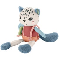 Mattel Planet Friends Spotting Fun Snow Leopard, Plysdyr Legetøjsleopard, 0,25 År