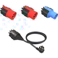 NRGkick Stikadapter sæt 32A standard (EU) 16A, 32A, jordforbindelse Sort