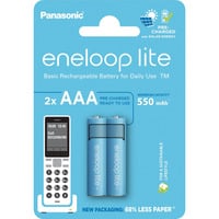 Panasonic Batteri eneloop lite, Micro AAA 1,2V / 550mAh DECT 