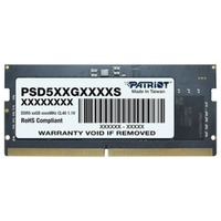 Patriot PSD516G480081S, Hukommelse Sort