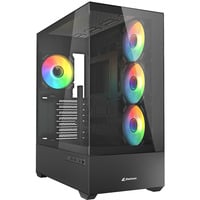 Sharkoon AK6 RGB, Towerkabinet Sort