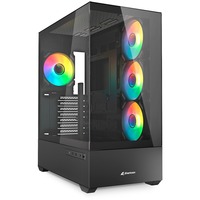 Sharkoon AK6 RGB  , Towerkabinet Sort