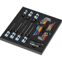 Wera Skumindsats Stainless Set 1, Skruetrækker Sort/multi-coloured