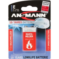 Ansmann 9V Lithium Engangsbatteri Engangsbatteri, 9V, Lithium, 9 V, 1 stk, Grå, Rød