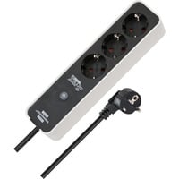 Brennenstuhl Connect Ecolor WLAN stikdåse 3-vejs, Strømskinne Hvid/Sort