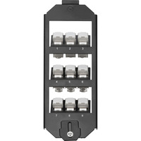 Digitus Gulvboxholder til Keystone-moduler, 3-dobbelt, Monteringsrammen Sort