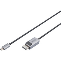 Digitus USB4 Gen 2x2 adapterkabel USB-C > DisplayPort Sort/grå