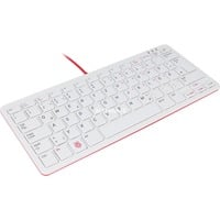 Raspberry Pi Foundation officiel Raspberry Pi tastatur Hvid/Rød, DE-layout