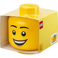 Room Copenhagen LEGO opbevaringshoved "Happy Boy", stor, Opbevaringsboks Gul