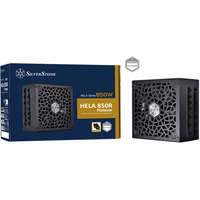 SilverStone HELA 850R Platinum, PC strømforsyning Sort