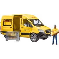 bruder MB Sprinter DHL med chauffør, Model køretøj Gul