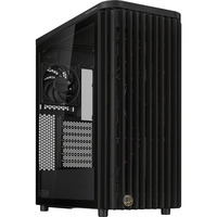 ASUS ProArt PA401 Wood TG PWM (Black) Tower Sort, Towerkabinet Sort, Tower, PC, Sort, ATX, Hærdet glas, 16 cm