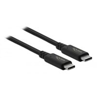 DeLOCK 86979 USB-kabel 0,8 m USB4 Gen 3x2 USB C Sort, Koaksialkabel Sort, 0,8 m, USB C, USB C, USB4 Gen 3x2, 40000 Mbit/s, Sort