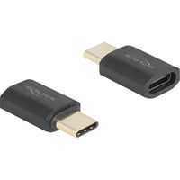 DeLOCK USB4 Gen 3x2 Adapter USB-C stik > stik 40Gbps 8K 60Hz antracit