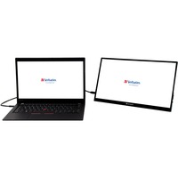 Verbatim 49592 computerskærm 39,6 cm (15.6") 1920 x 1080 pixel Fuld HD LCD Berøringsskærm Sort, LED-skærm Sort, 39,6 cm (15.6"), 1920 x 1080 pixel, Fuld HD, LCD, 6 ms, Sort