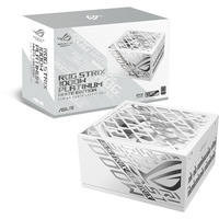 ASUS ROG -STRIX-1000P-GAMING-WHITE enhed til strømforsyning 1000 W 20+4 pin ATX ATX Hvid, PC strømforsyning Hvid, 1000 W, 100 - 240 V, Aktiv, 130 W, 1000 W, 130 W