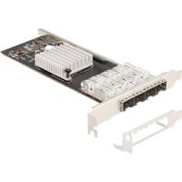 DeLOCK PCI Express x4 til 4 x SFP Slot Gigabit LAN i350, Netværkskort 