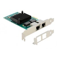 DeLOCK PCIe x1 til 2x RJ45 Gbit, Netværkskort 