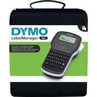 Dymo LabelManager ™ 280 QWERTZ Kitcase, Etiketteringsmaskine Sort/Sølv, QWERTZ, D1, Termisk overførsel, Lithium-Ion (Li-Ion), Sort, Sølv