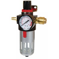 EINHELL Kompressor filtertrykreduktionsventil R 3/8", Tryk reduktionsgear Sort